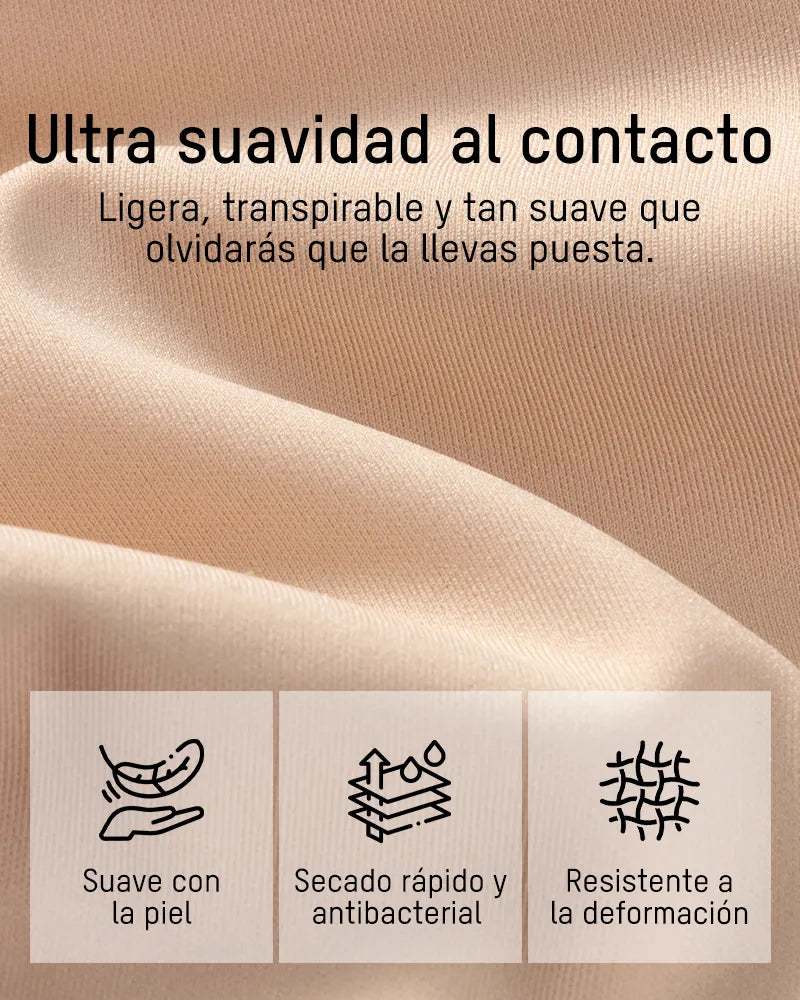 Bralette cómodo con realce, sin costuras y de cobertura completa para uso diario