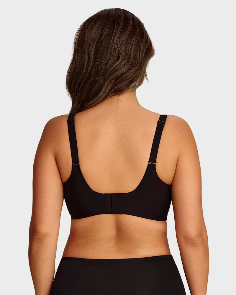 Bralette cómodo con realce, sin costuras y de cobertura completa para uso diario