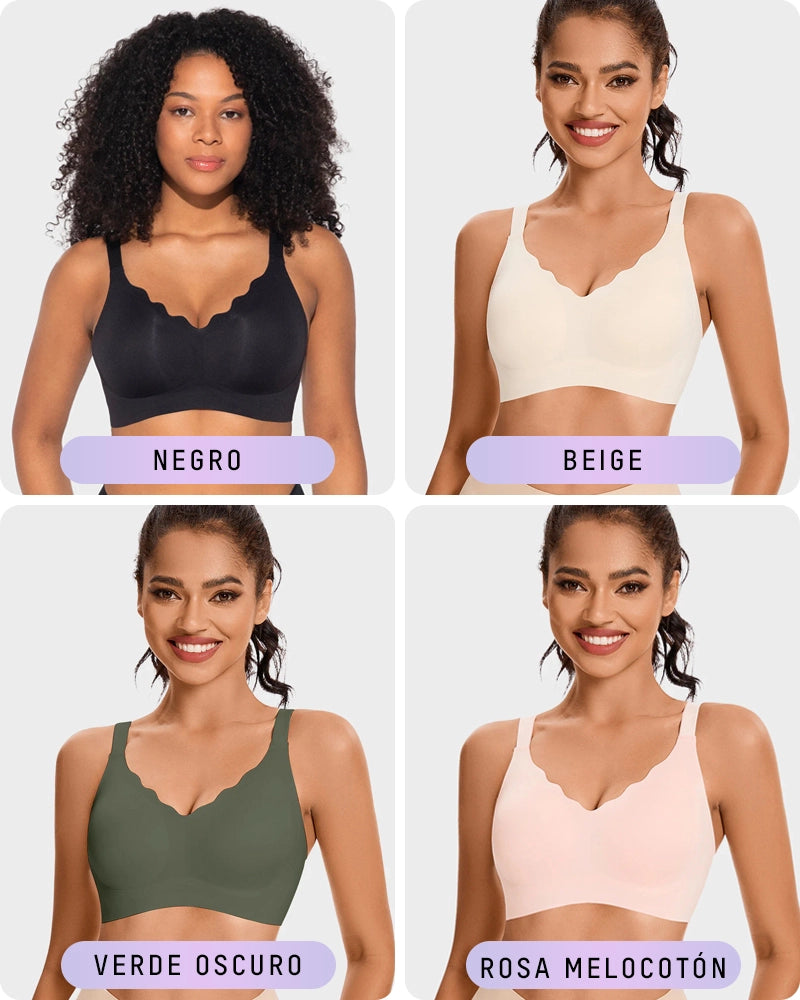 Sujetador Push-Up Sin Costuras con Comodidad y Efecto Alisante