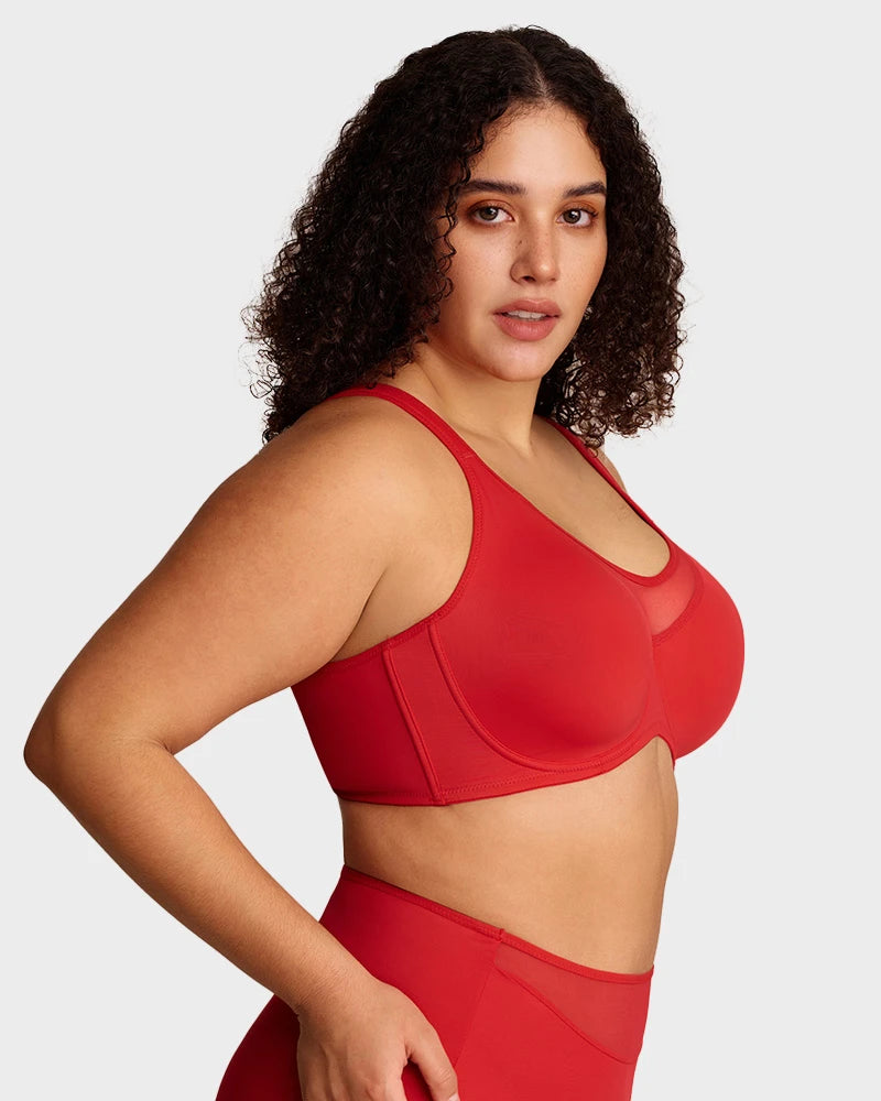 Brasier reductor con varillas, cobertura total con tirantes anchos y espalda alisadora