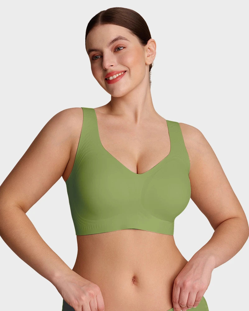 Brasier Talla Extra Sin Varilla – Push-Up, Cobertura Total y Tirantes Anchos