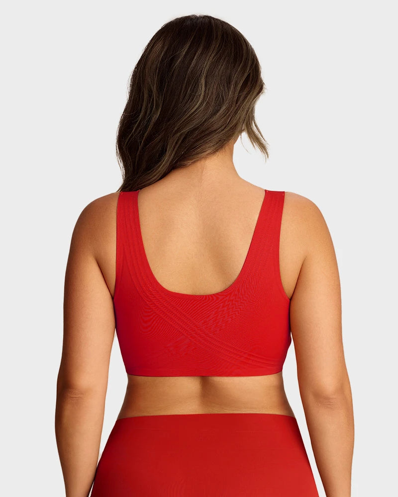 Brasier Talla Extra Sin Varilla – Push-Up, Cobertura Total y Tirantes Anchos