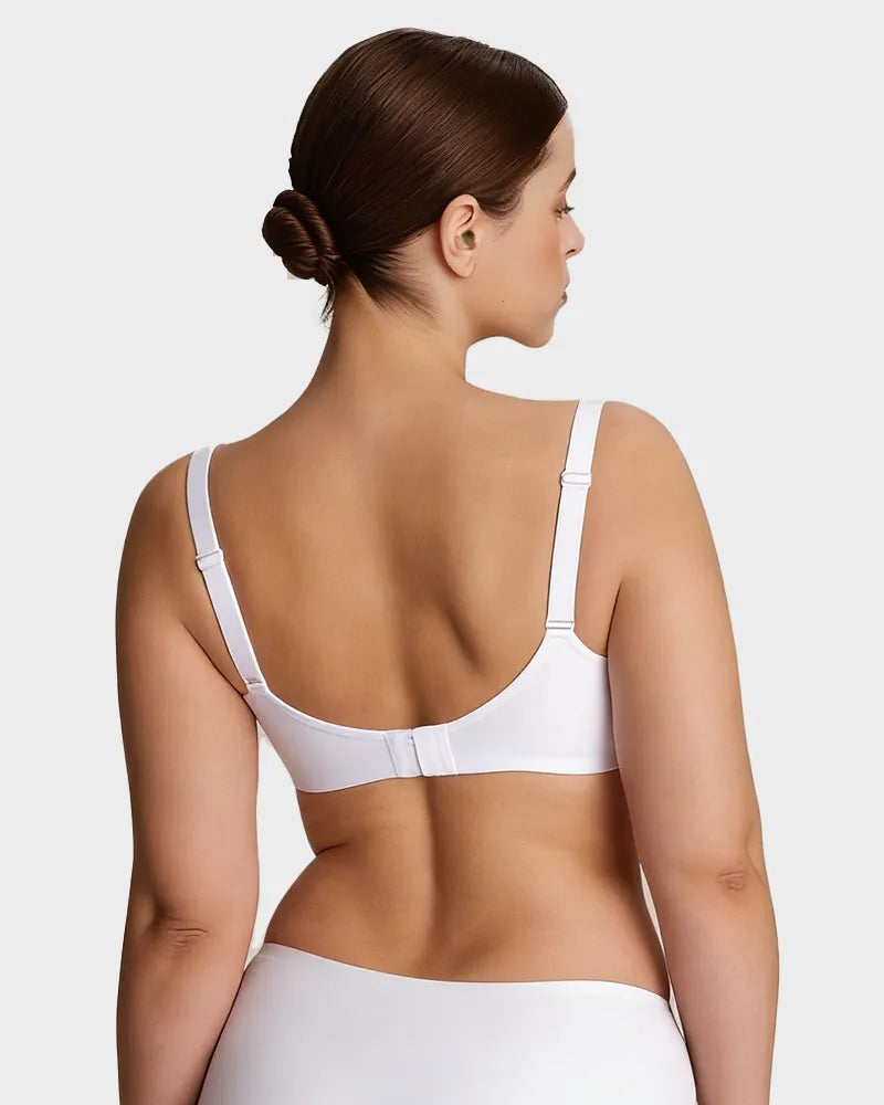 Sujetador Balconette Invisible con Aros, Sin Relleno Ideal para Escotes Bajos y Cuellos Cuadrados