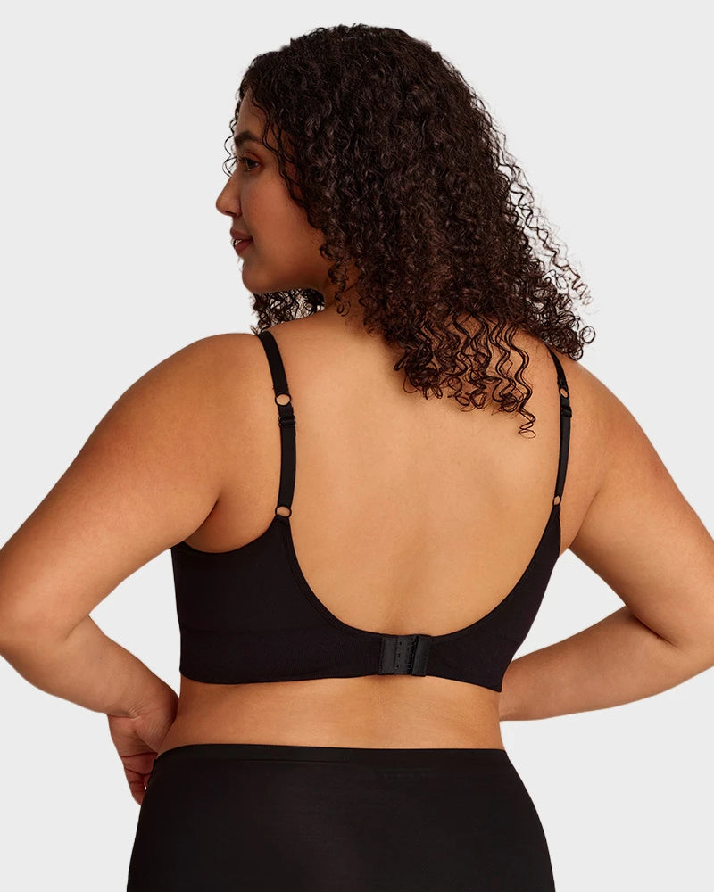 Bralette sin Varilla sin Costuras con Realce Natural y Escote en V