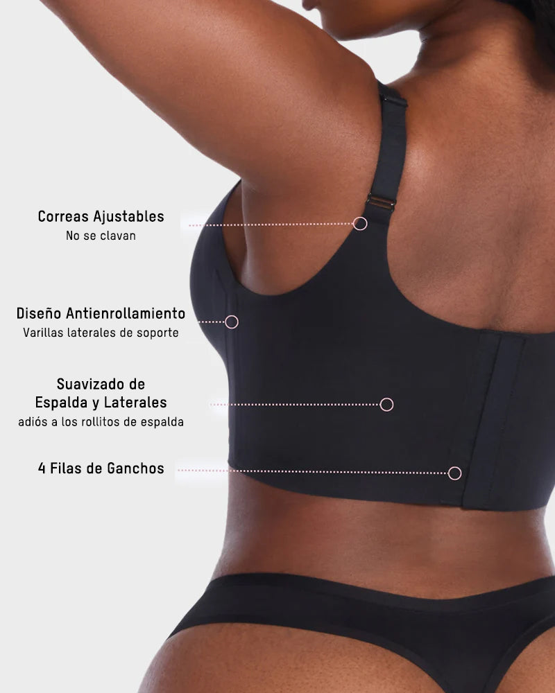 Brasier sin Varilla con Escote V y Ajuste Suave en Espalda y Laterales