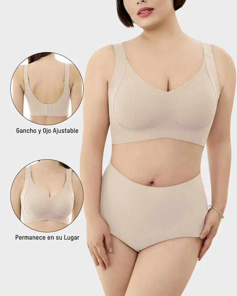 Brasier sin varilla de cobertura completa con relleno ligero y máxima comodidad