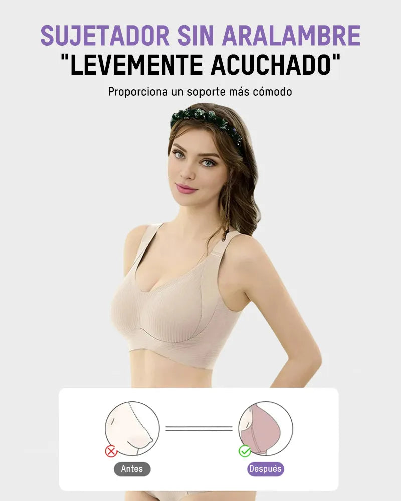 Brasier sin varilla de cobertura completa con relleno ligero y máxima comodidad