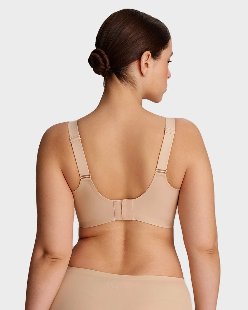 Sujeta Senos Sin Aros para Mujer con Malla - Sujetador Cómodo y Soporte