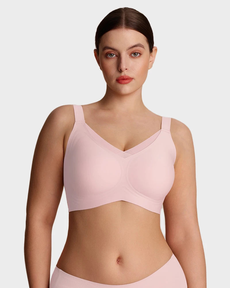 Sujeta Senos Sin Aros para Mujer con Malla - Sujetador Cómodo y Soporte