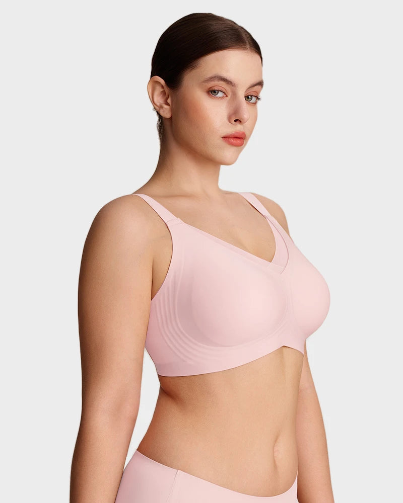 Sujeta Senos Sin Aros para Mujer con Malla - Sujetador Cómodo y Soporte