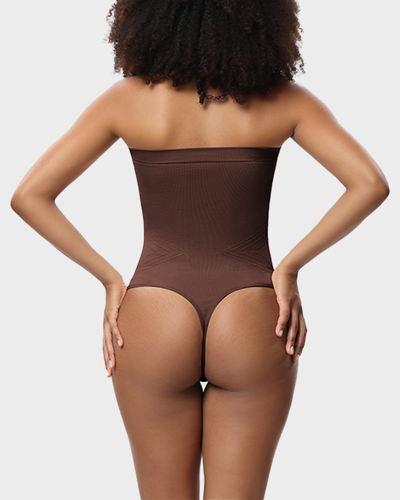 Body moldeador bandeau sin costuras con tirantes removibles
