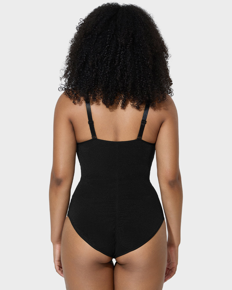 Body shaper con panel de malla cruzada