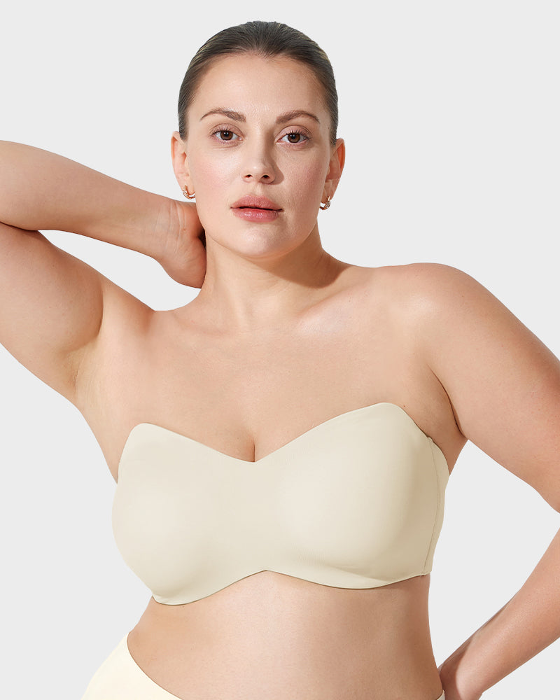 Sujetador Bandeau Convertible con Soporte Total y Antideslizante