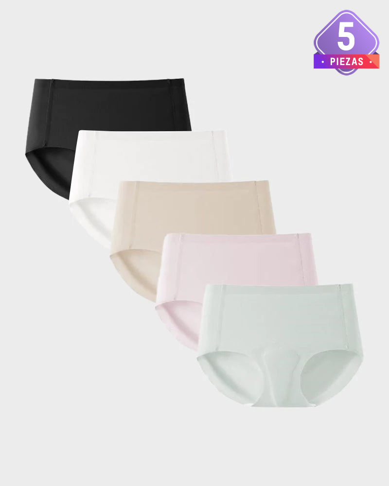 Paquete de 5 Panties Deportivos sin Costuras Anticamel Toe