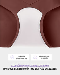Pack de 6 Panties sin Costuras de Cintura Alta con Efecto Moldeador Ligero