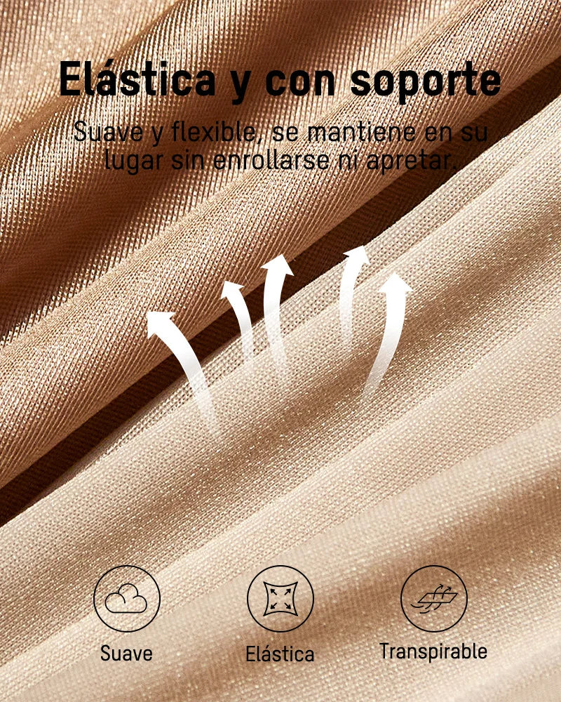 Paquete de 6 panties de cintura alta efecto faja con compresión cruzada