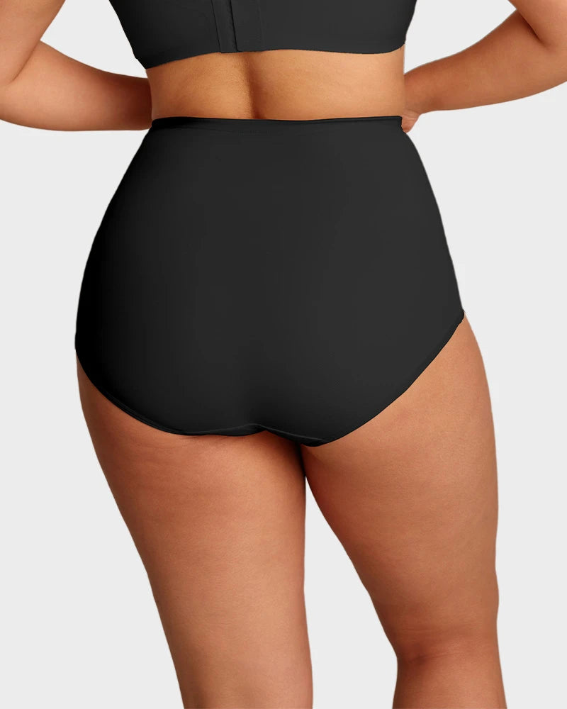 Paquete de 5 Panties de Cintura Alta para Talla Grande con Control de Abdomen