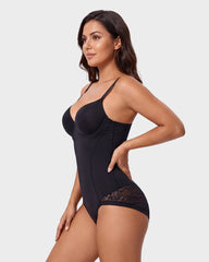 Body Moldeador de Tirantes con Escote en V y Control de Abdomen