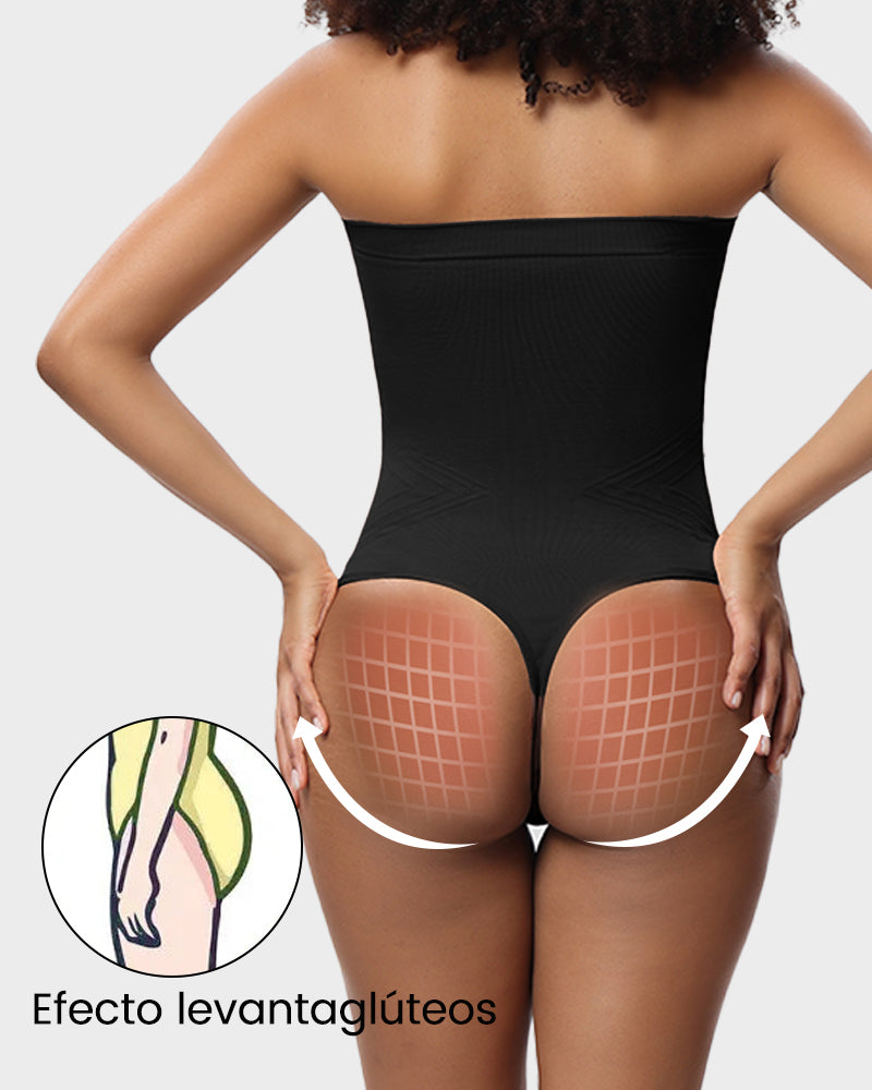 Body moldeador bandeau sin costuras con tirantes removibles