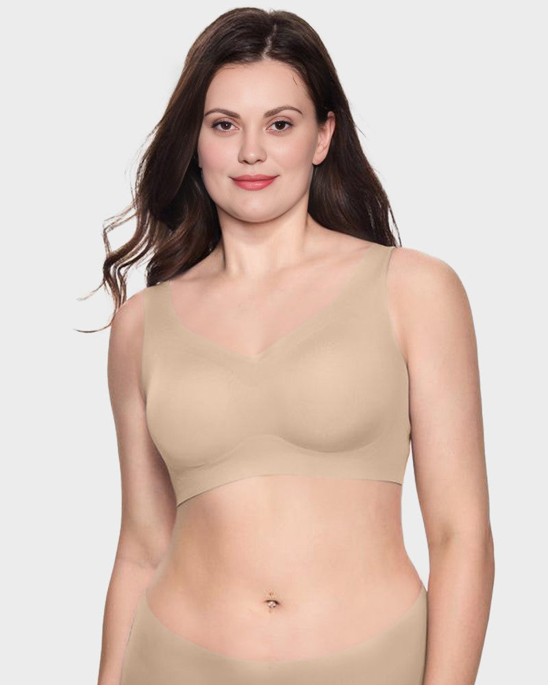 Brasier Talla Extra Sin Varilla – Push-Up, Cobertura Total y Tirantes Anchos