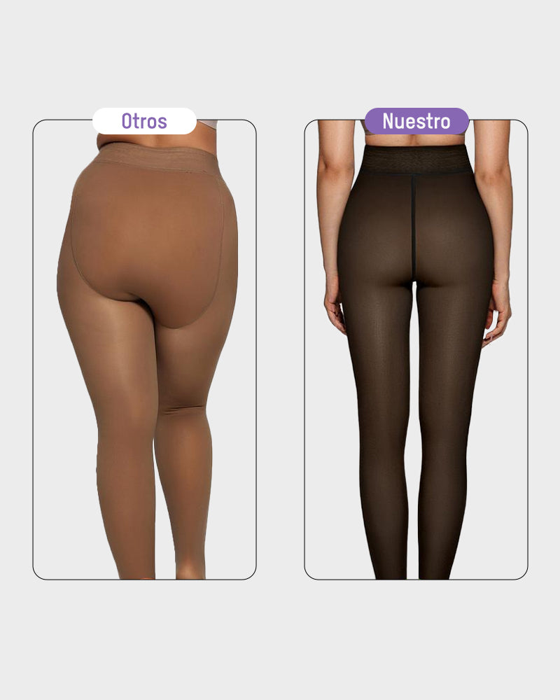 Medias Térmicas Semitransparentes de Costura Única